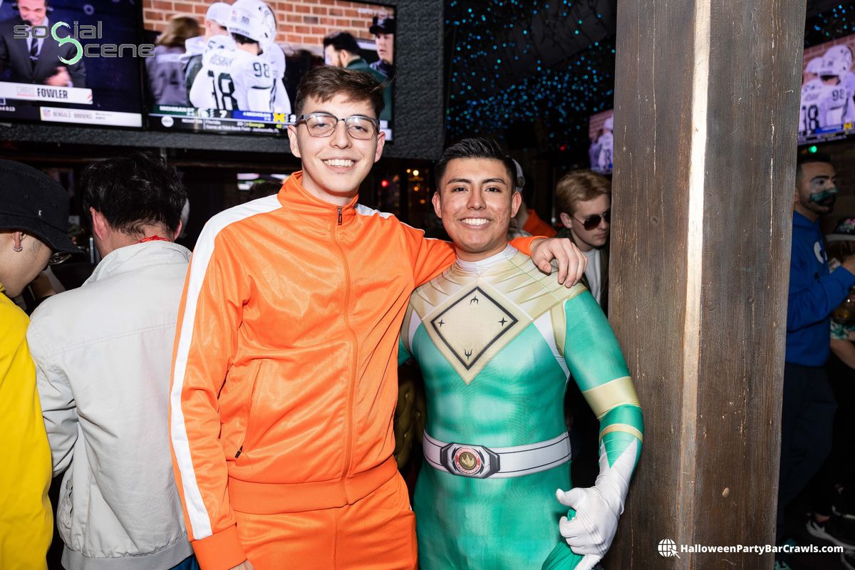 halloween-bar-crawls-halloweenpartybarcrawls-DIY-costume-ideas-groups-power-rangers