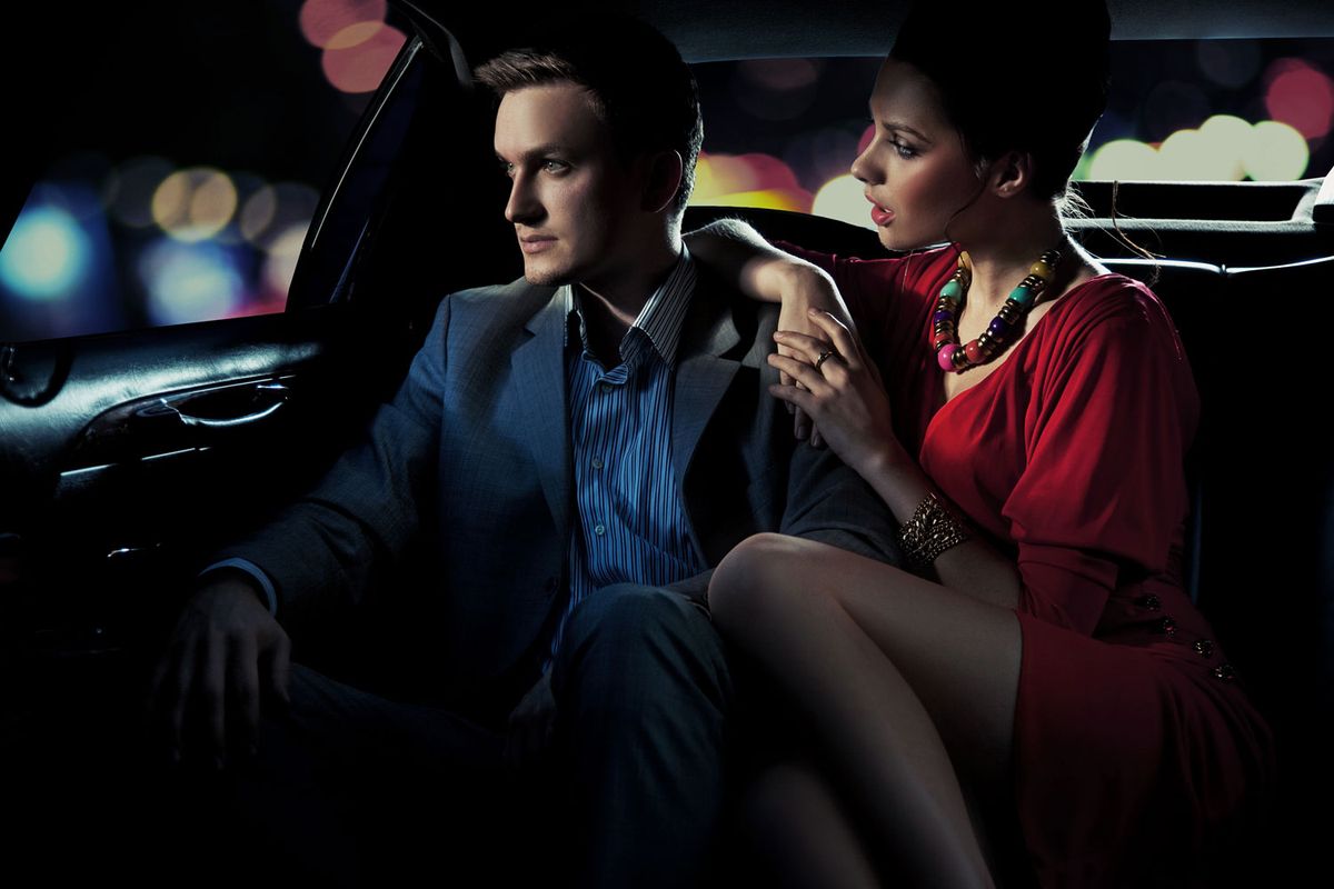 couple in the car Couple in the car