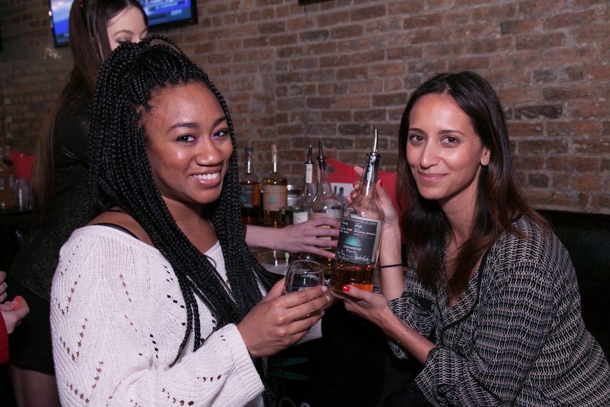 tequila-festival-tasting-general-casamigos-posing-bottle-lady-sample-1